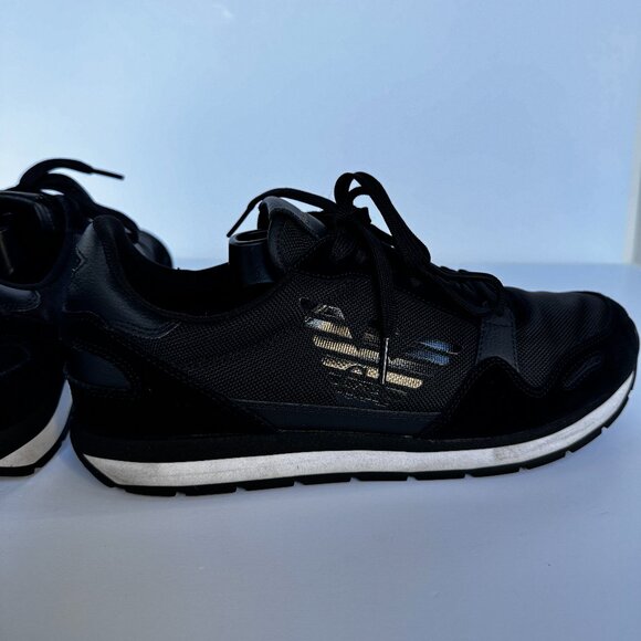 Emporio Armani Other - Emporio Armani Black Sneakers US10